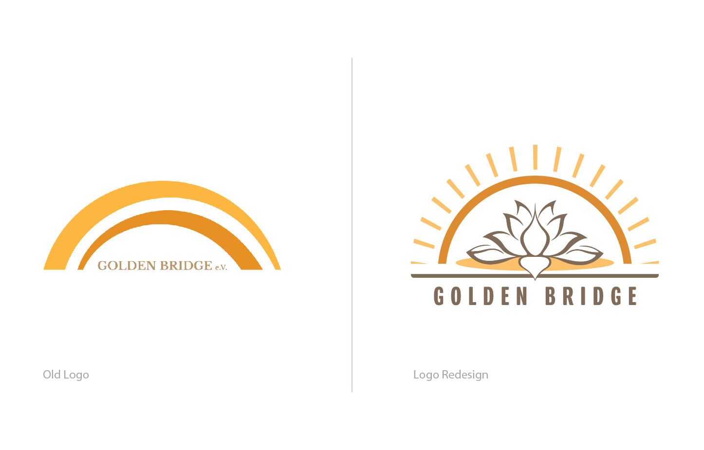 Редизайн на лого на Golden Bridge e.V.